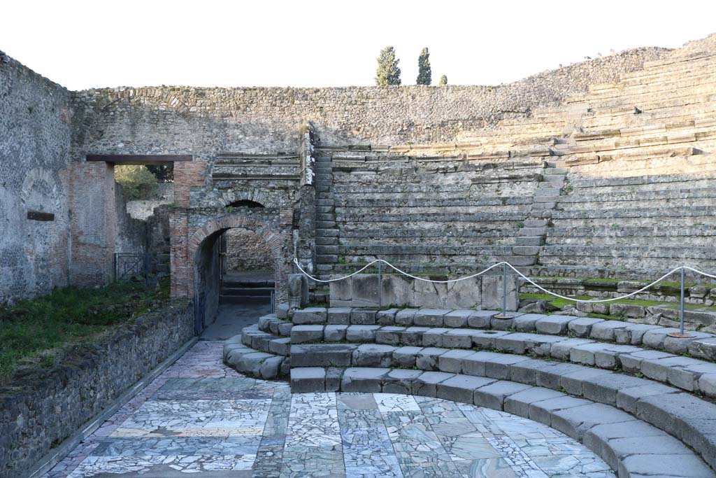 VIII.7.19 Pompeii. December 2018. Looking west across flooring. Photo courtesy of Aude Durand.