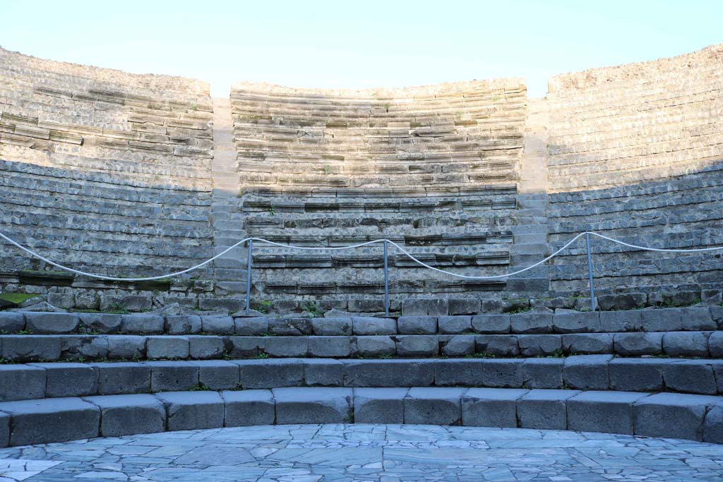 VIII.7.19 Pompeii. December 2018. Rows of seating, looking north. Photo courtesy of Aude Durand.