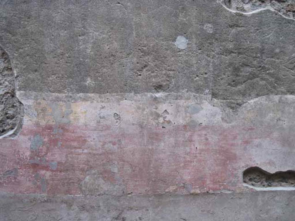 VIII.7.20 Pompeii. September 2010. Graffito passage. North wall. Sequence moving west - east of remaining fresco work. Photo courtesy of Drew Baker.