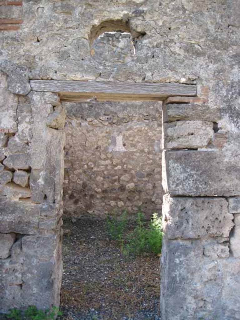 VIII.7.26 Pompeii. September 2010. Doorway to fourth room from south-west corner of atrium. Photo courtesy of Drew Baker.
