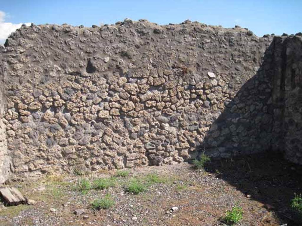 VIII.7.26 Pompeii. September 2010. East wall, looking east towards Via Stabiana.  Photo courtesy of Drew Baker.
