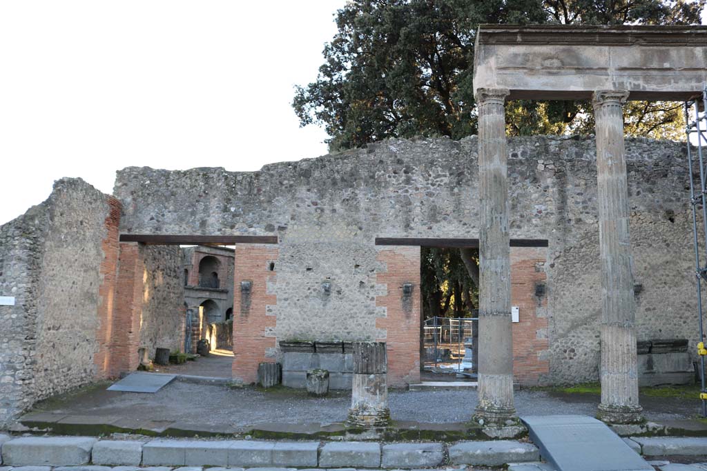 VIII.7.30, Pompeii. December 2018. Looking south to entrance doorways. Photo courtesy of Aude Durand.
