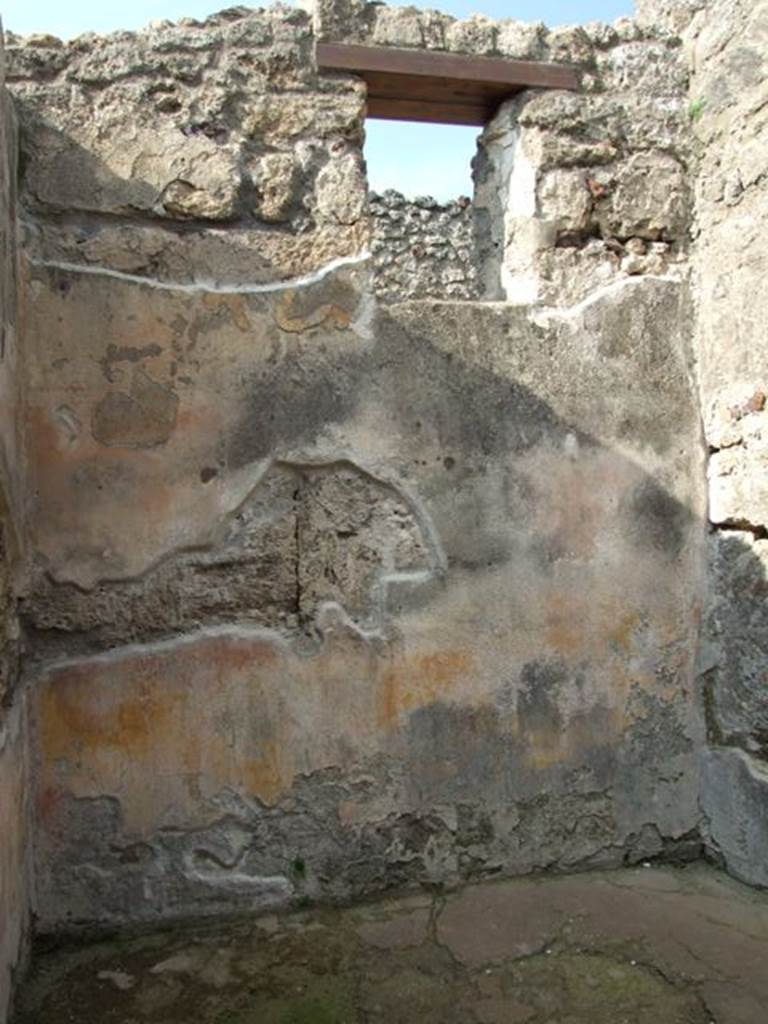 IX.3.5 Pompeii. March 2009. Room 29, north wall with window onto vicolo.