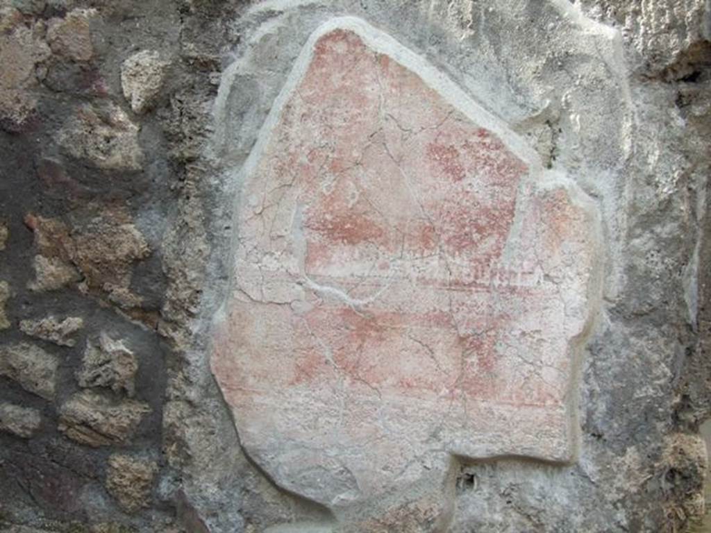IX.3.5 Pompeii. March 2009. Room 30, painted plaster in north-west corner of  secondary atrium.  
