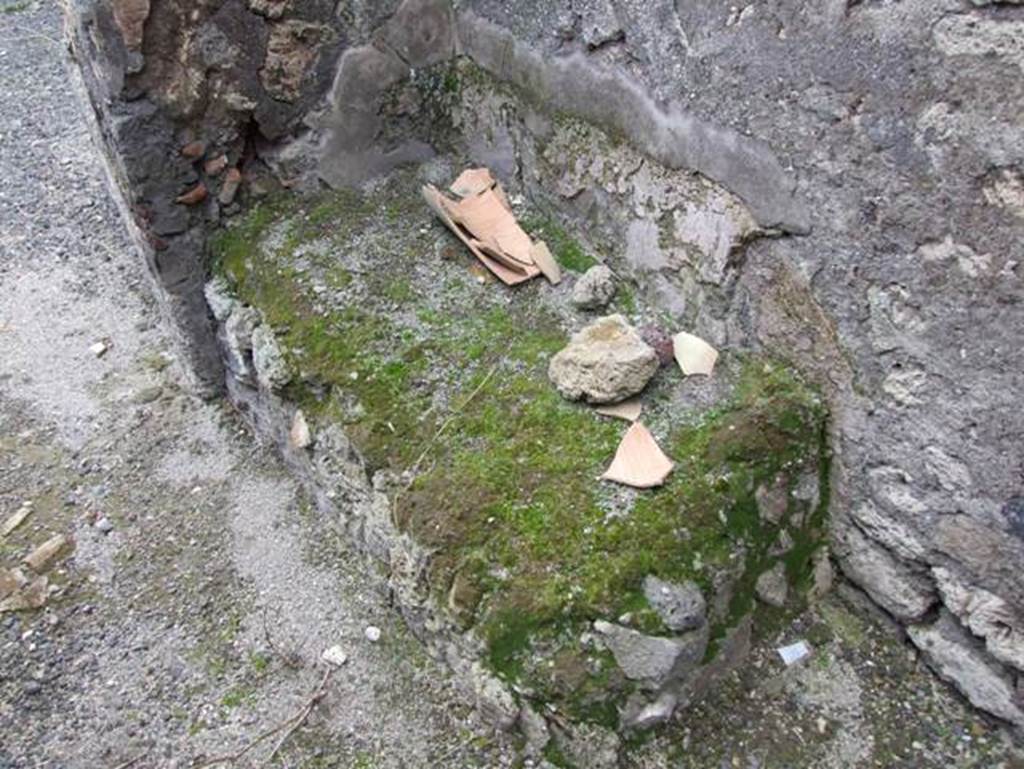 IX.3.17  Pompeii.  March 2009.  Remains of steps to upper floor, in corridor on west side of workshop.