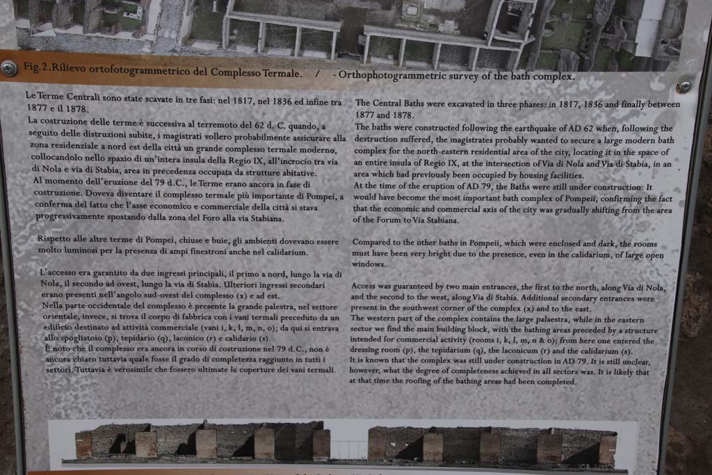 IX.4.18 Pompeii. October 2020. Information notice-board. Photo courtesy of Klaus Heese.