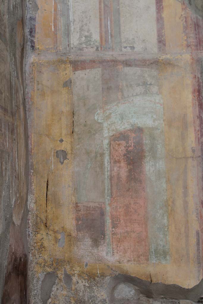 IX.5.2 Pompeii. May 2019. Room �u�, detail from north wall at west end.
Foto Christian Beck, ERC Grant 681269 D�COR.

