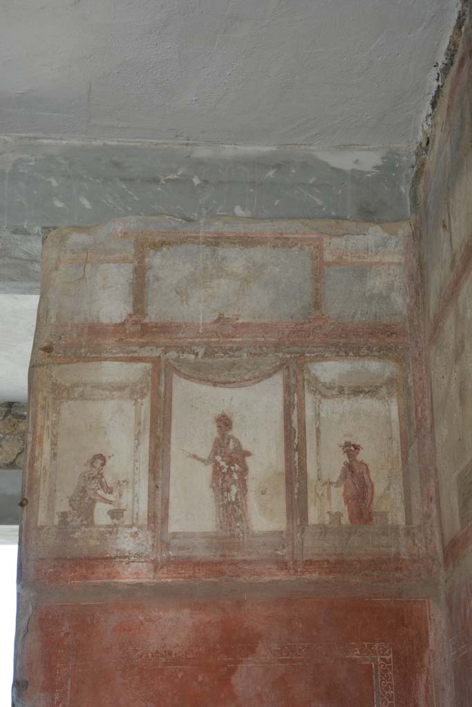IX.5.6 Pompeii. May 2017. Room i, upper south wall at west end.
Foto Christian Beck, ERC Grant 681269 D�COR.

