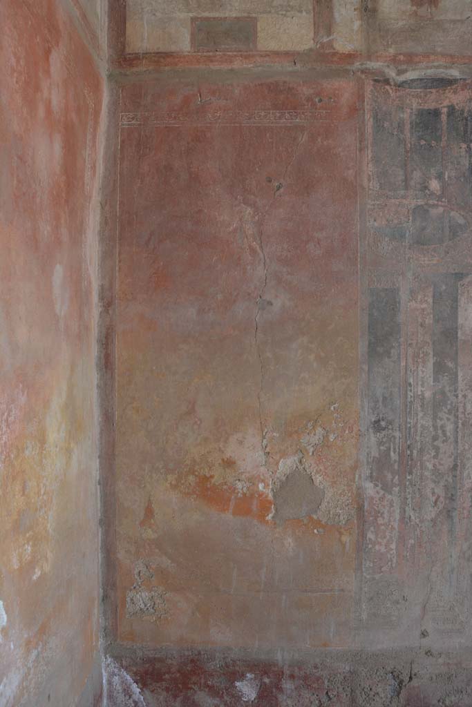 IX.5.6 Pompeii. May 2017. Room i, panel on west wall at south end with central figure.
Foto Christian Beck, ERC Grant 681269 DÉCOR.