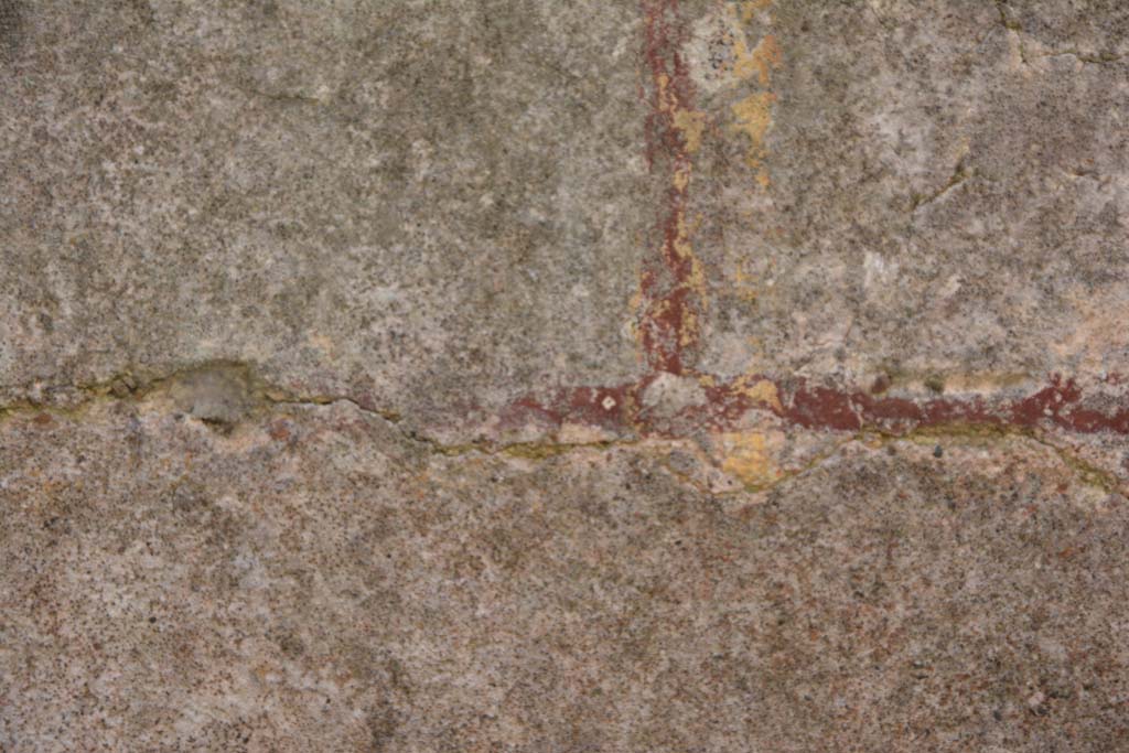IX.5.6 Pompeii. May 2017. Room r, detail of central panel above zoccolo.
Foto Christian Beck, ERC Grant 681269 D�COR.
