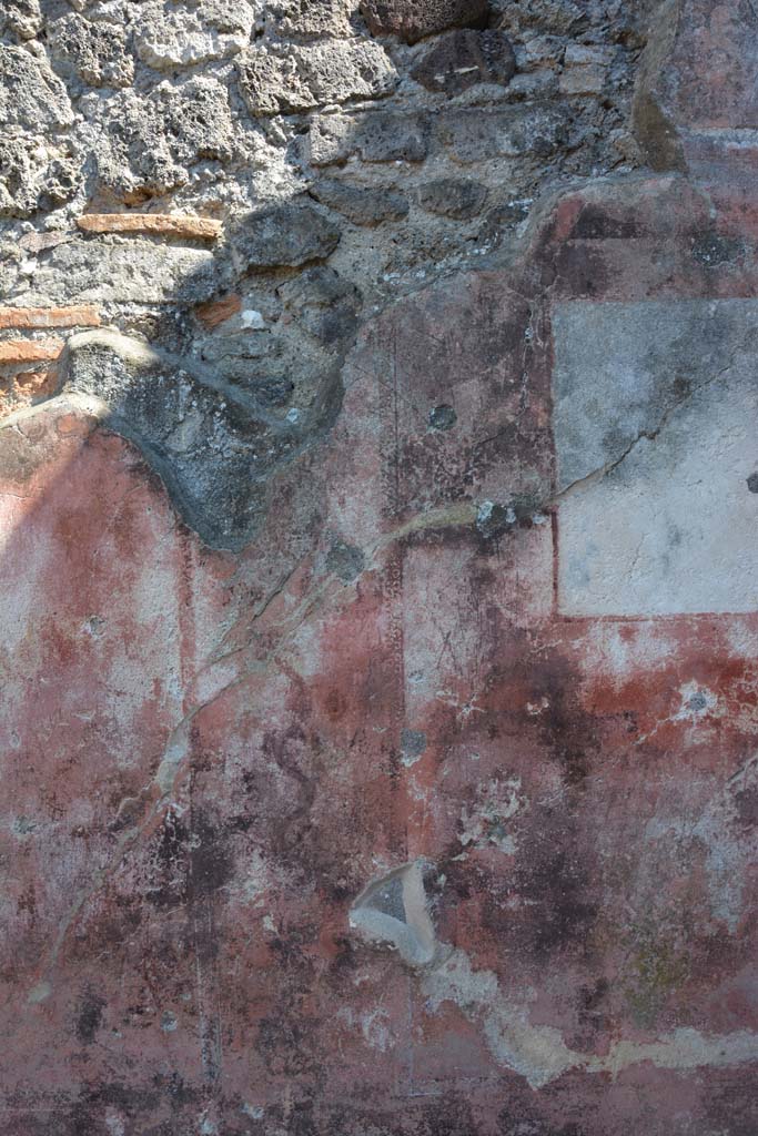 IX.5.6 Pompeii. May 2017. 
West ala d, south wall, carpet border edging on side and central panel, on east side of central painting.
Foto Christian Beck, ERC Grant 681269 D�COR.
