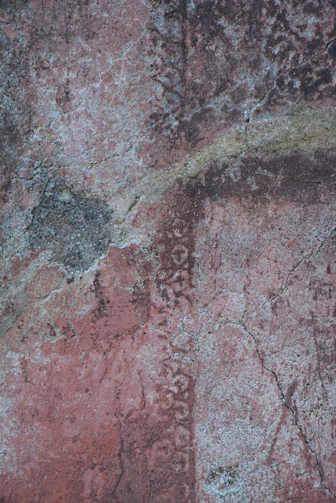 IX.5.6 Pompeii. May 2017. West ala d, south wall on east side of central painting, detail.
Foto Christian Beck, ERC Grant 681269 D�COR.

