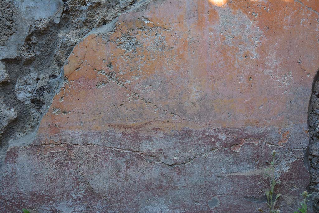 IX.5.6 Pompeii. May 2017. Room f, detail of painted decoration from east wall. 
Foto Christian Beck, ERC Grant 681269 D�COR.
