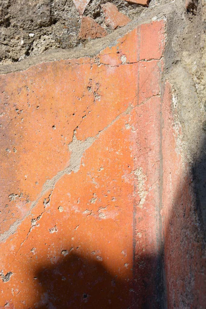 IX.5.6 Pompeii. May 2017. Room f, detail from east wall in south-east corner.
Foto Christian Beck, ERC Grant 681269 D�COR.

