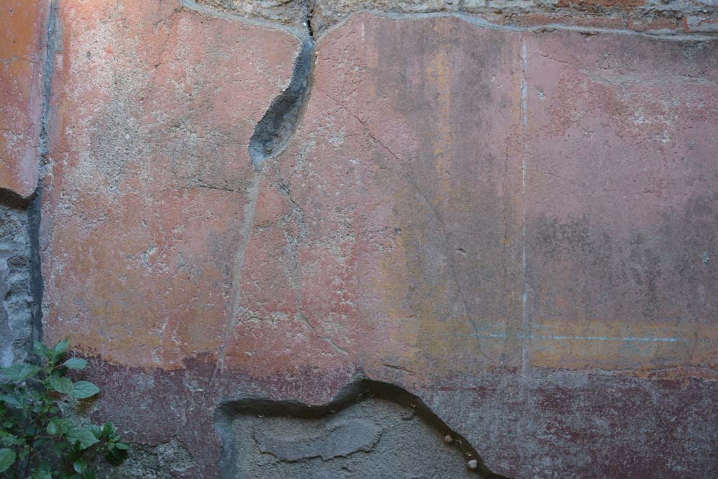 IX.5.6 Pompeii. May 2017. Room f, detail from lower south wall in south-east corner.
Foto Christian Beck, ERC Grant 681269 D�COR.
