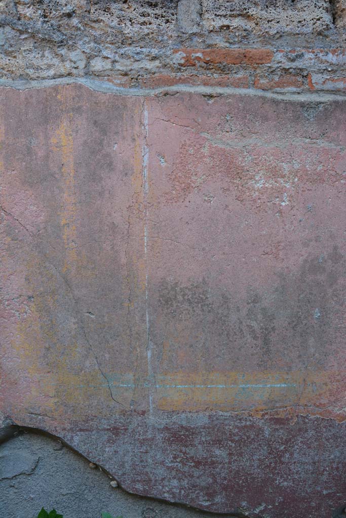 IX.5.6 Pompeii. May 2017. Room f, detail of painted decoration from south wall.  
Foto Christian Beck, ERC Grant 681269 D�COR.
