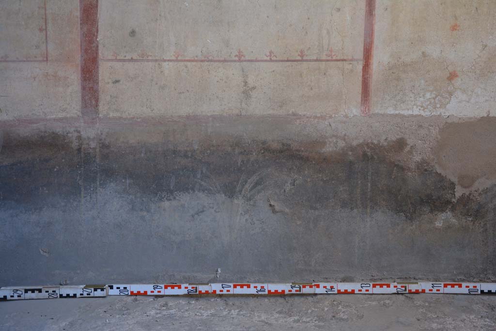 IX.5.6 Pompeii. May 2017. Room k�, detail of zoccolo, with painted plant, or room l (L). 
Foto Christian Beck, ERC Grant 681269 D�COR.

