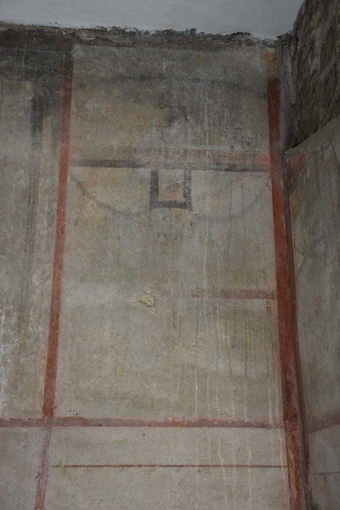 IX.5.6 Pompeii. May 2017. Room l (L), detail of upper east wall in south-east corner.  
Foto Christian Beck, ERC Grant 681269 D�COR.
