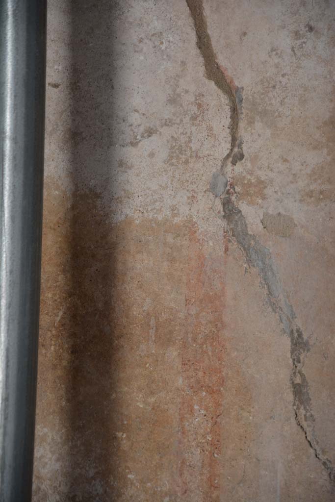 IX.5.6 Pompeii. May 2017. Room m, west wall, remaining painted decoration. 
Foto Christian Beck, ERC Grant 681269 D�COR.
