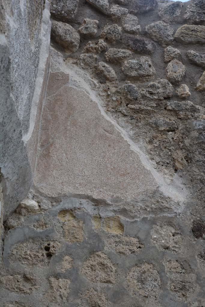 IX.5.8 Pompeii. May 2017. Detail from upper south wall in south-east corner.
Foto Christian Beck, ERC Grant 681269 D�COR.
