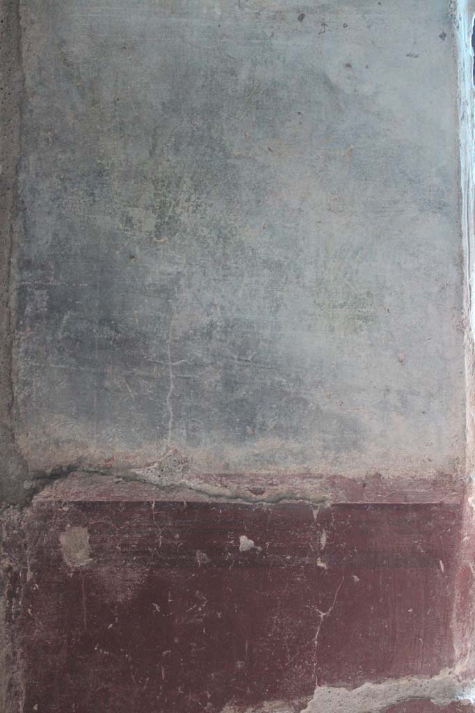 IX.5.9 Pompeii. May 2019.
Room “l (L)”, middle zone and zoccolo on east wall in north-east corner.
Foto Christian Beck, ERC Grant 681269 DÉCOR.