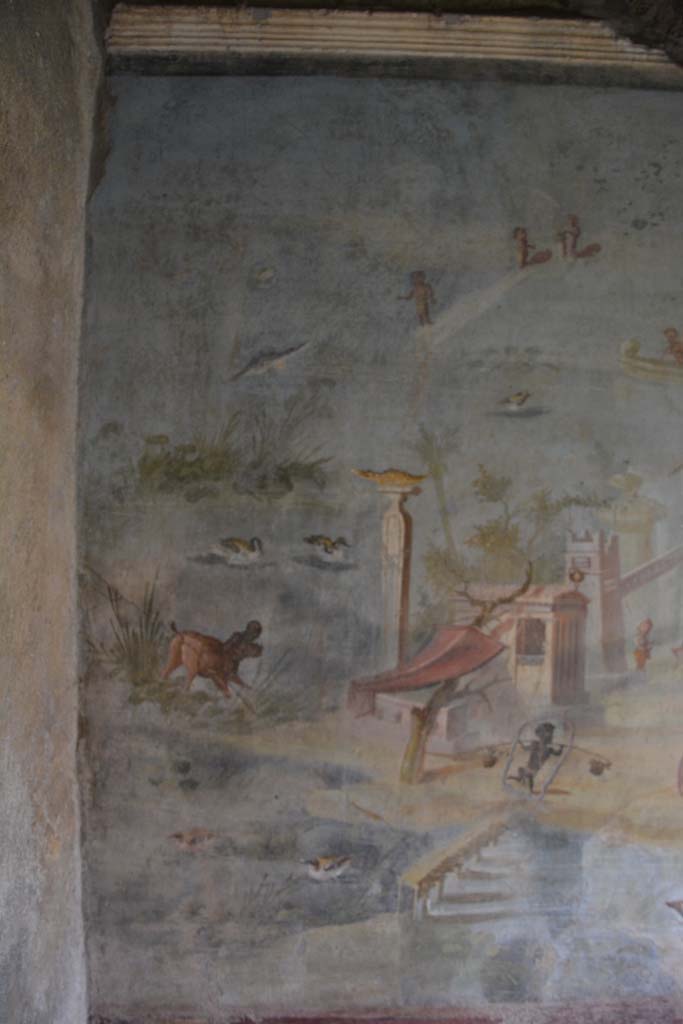 IX.5.9 Pompeii. March 2017. Room l (L), looking towards north wall and north-west corner.
Foto Christian Beck, ERC Grant 681269 D�COR.
