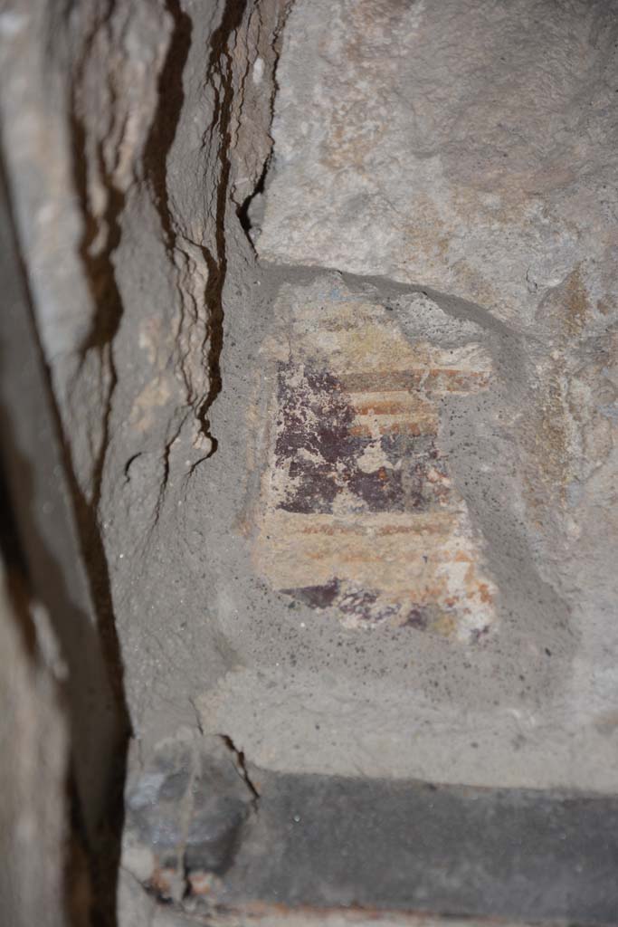 IX.5.9 Pompeii. May 2017. Room “e”, detail from upper south wall at east end.
Foto Christian Beck, ERC Grant 681269 DÉCOR.