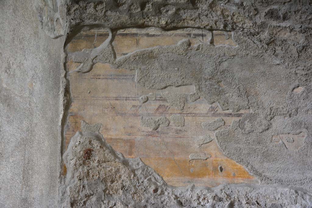 IX.5.9 Pompeii. May 2017. Room “e”, detail from upper north wall at west end.
Foto Christian Beck, ERC Grant 681269 DÉCOR.