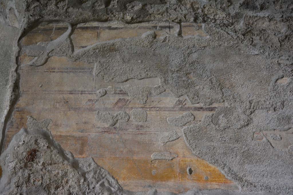 IX.5.9 Pompeii. May 2017. Room “e”, detail of painted decoration on north wall.
Foto Christian Beck, ERC Grant 681269 DÉCOR.