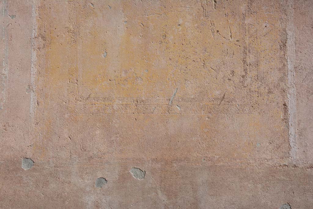 IX.5.9 Pompeii. May 2017. Room �g�, detail of panel border edging from lower yellow centre panel on south wall.
Foto Christian Beck, ERC Grant 681269 D�COR.
