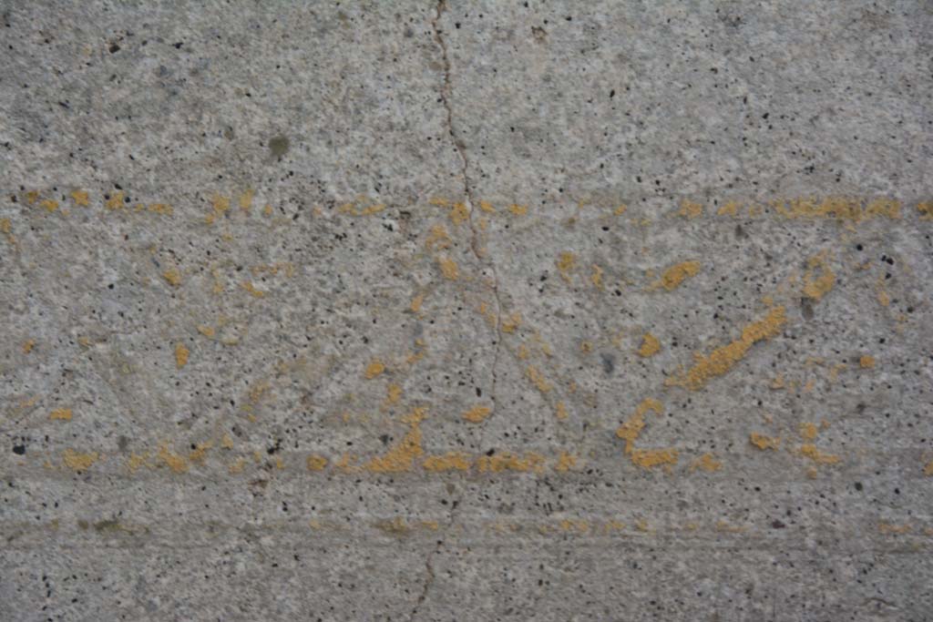IX.5.11 Pompeii. March 2017. Room k, detail of border edging from below window on south wall.  
Foto Christian Beck, ERC Grant 681269 D�COR.

