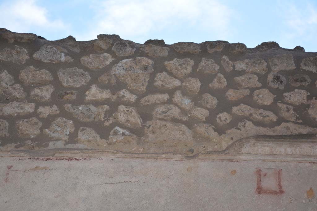 IX.5.11 Pompeii. May 2017. Room k, detail from upper south wall.
Foto Christian Beck, ERC Grant 681269 D�COR.
