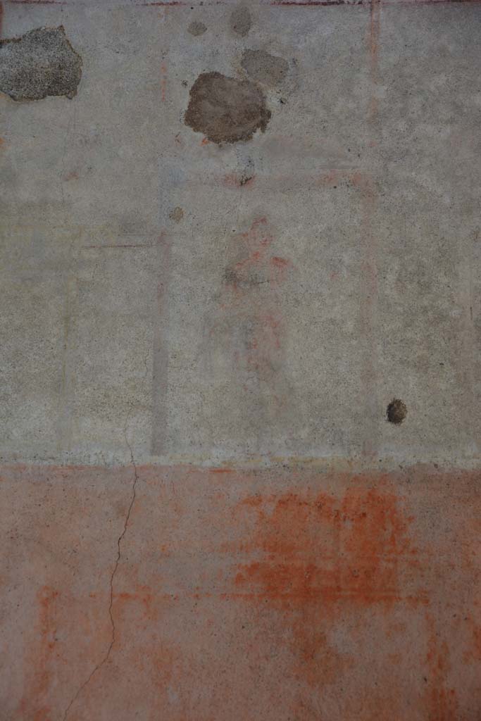 IX.5.11 Pompeii. May 2017. Room e, detail of masculine figure from upper south wall. 
Foto Christian Beck, ERC Grant 681269 D�COR.
