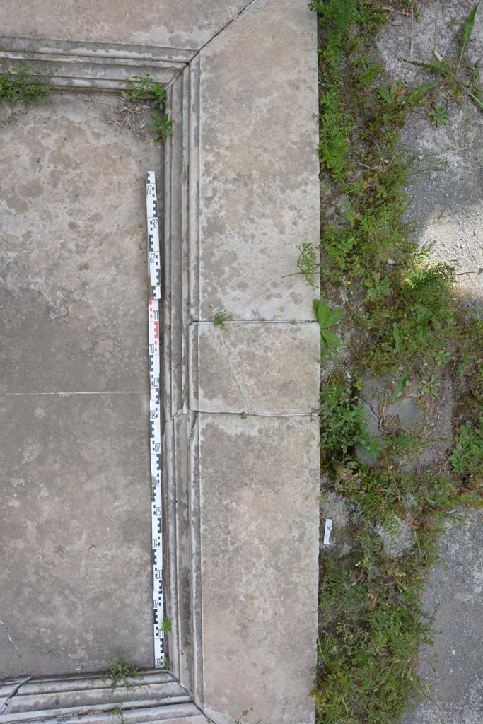 IX.5.11 Pompeii. May 2017. Room b, detail of north end of impluvium in atrium  
Foto Christian Beck, ERC Grant 681269 DÉCOR.
