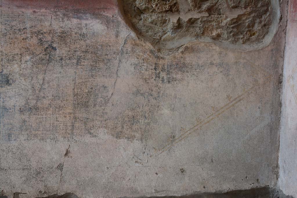 IX.5.11 Pompeii. March 2017. Room h, detail from painted zoccolo on east end of north wall.
Foto Christian Beck, ERC Grant 681269 D�COR.
