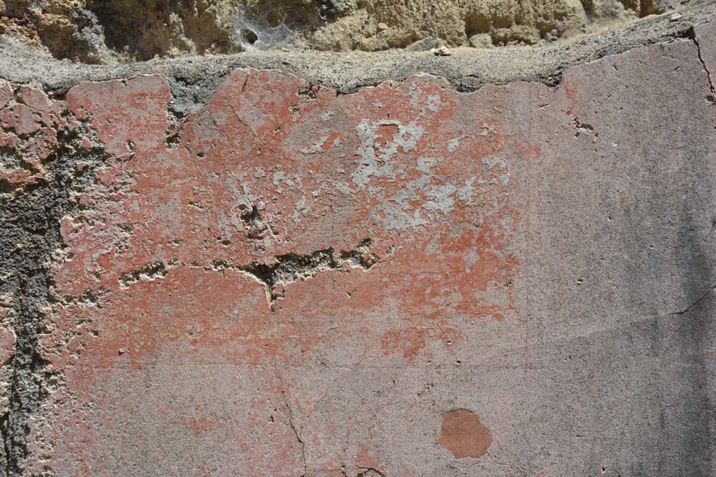 IX.5.14 Pompeii. May 2017. 
Room �L�, part of central painting on east wall, almost completely lost when found, showing a sleeping Maenad surprised by a Satyr.
Foto Christian Beck, ERC Grant 681269 D�COR.
