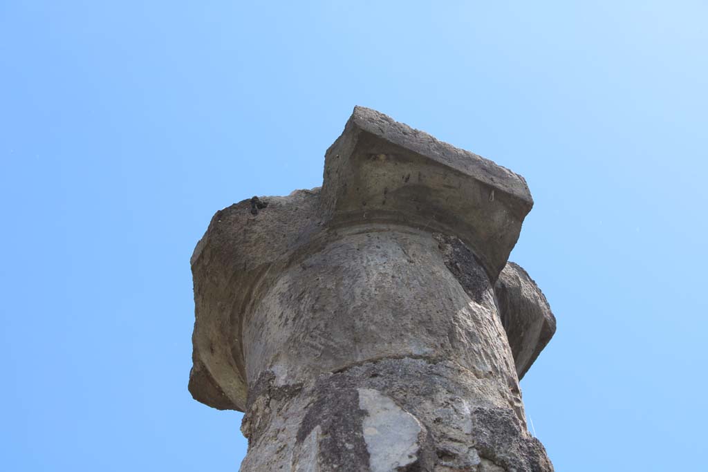 IX.5.14 Pompeii. May 2019. Room �k�, detail from top of column on south portico. 
Foto Christian Beck, ERC Grant 681269 D�COR.

