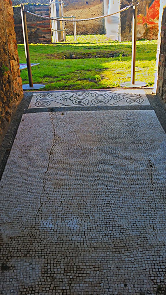 IX.5.13 Pompeii. December 2019.
Looking west from entrance corridor “a”, towards atrium “b”.
Photo courtesy of Giuseppe Ciaramella.
