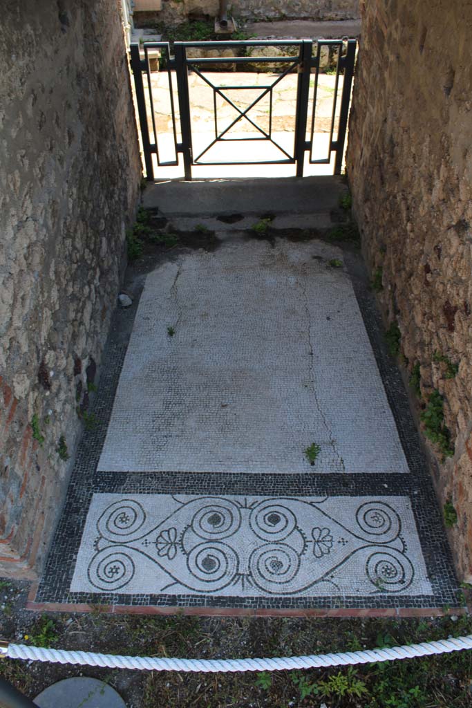 IX.5.14 Pompeii. May 2019.
Room “a”, Looking east from atrium across entrance corridor/fauces towards entrance doorway
Foto Christian Beck, ERC Grant 681269 DÉCOR.