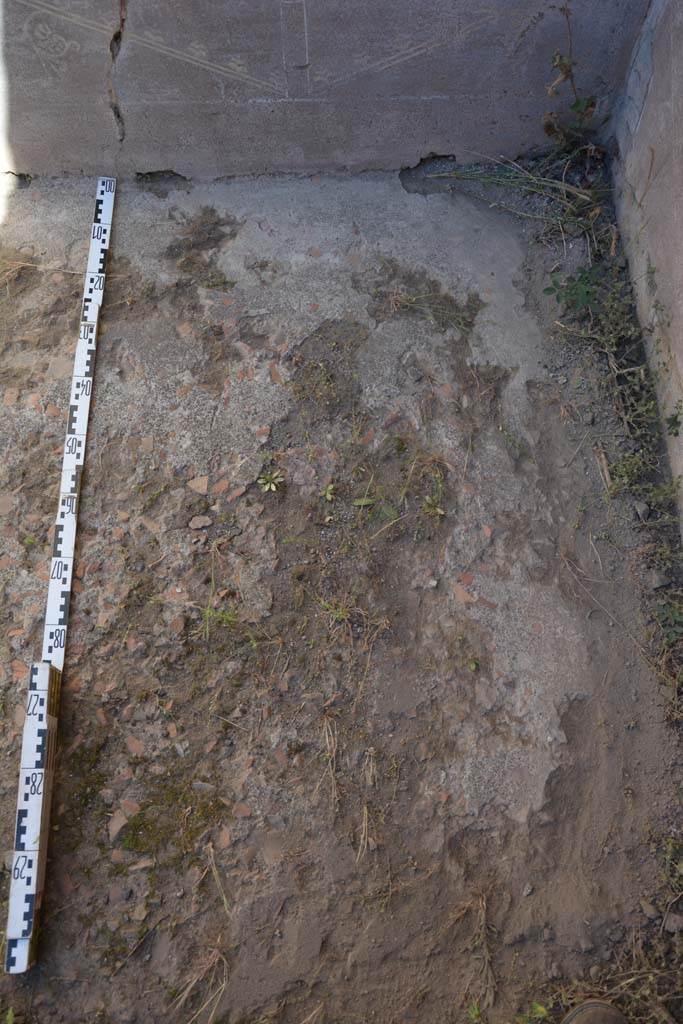 IX.5.14 Pompeii. May 2017. Room �f�, looking north across remaining flooring in north-east corner.
Foto Christian Beck, ERC Grant 681269 D�COR.
