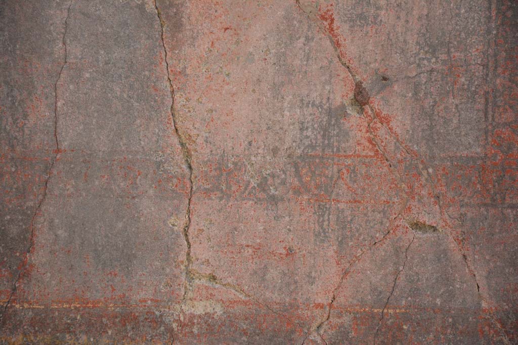 IX.5.14 Pompeii. May 2017. Room �f�, south wall, detail of painted decoration on remaining panel from middle zone.
Foto Christian Beck, ERC Grant 681269 D�COR.

