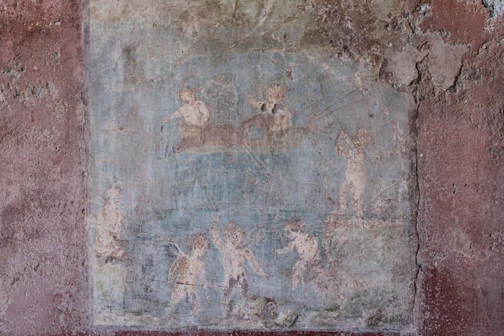 IX.5.14 Pompeii. May 2019. Room �c�, wall painting of Venus with fishing cupids from north wall of cubiculum.
Foto Christian Beck, ERC Grant 681269 D�COR.
