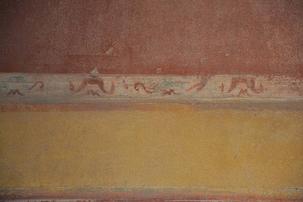 IX.5.14 Pompeii. May 2017. Room �g�, detail of painted decoration on north wall.
Foto Christian Beck, ERC Grant 681269 D�COR.

