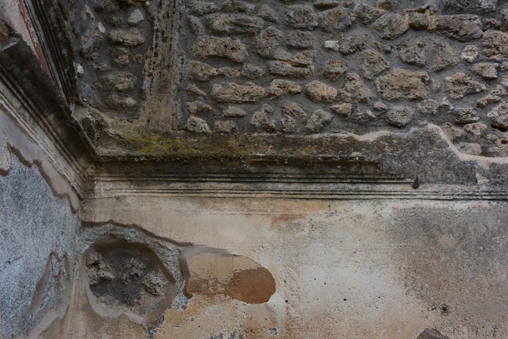 IX.5.18 Pompeii. March 2017. Room p, upper north wall in north-west corner.
Foto Christian Beck, ERC Grant 681269 DÉCOR.
