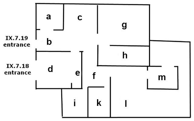 IX.7.19 Pompeii. Casa dello Specchio
Room plan