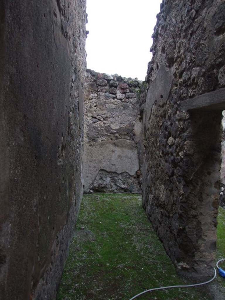 IX.8.6 Pompeii. March 2009. Room 41, corridor, looking north, with doorway to room 42, corridor.