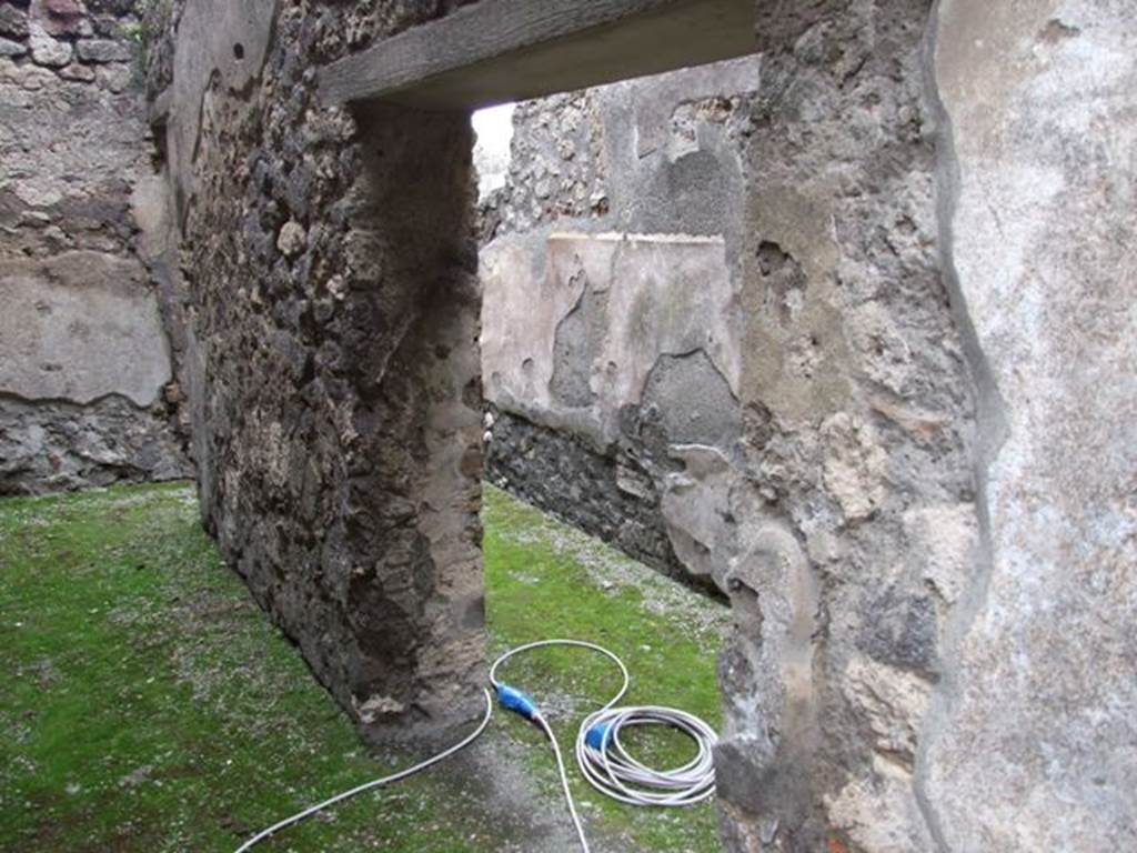 IX.8.6 Pompeii. March 2009. Doorway to Room 42, on east sided of Room 41