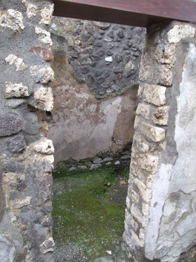 IX.8.6 Pompeii. March 2009. Doorway to Room 49, of IX.8.3. Cella ostiaria or Porter’s room.