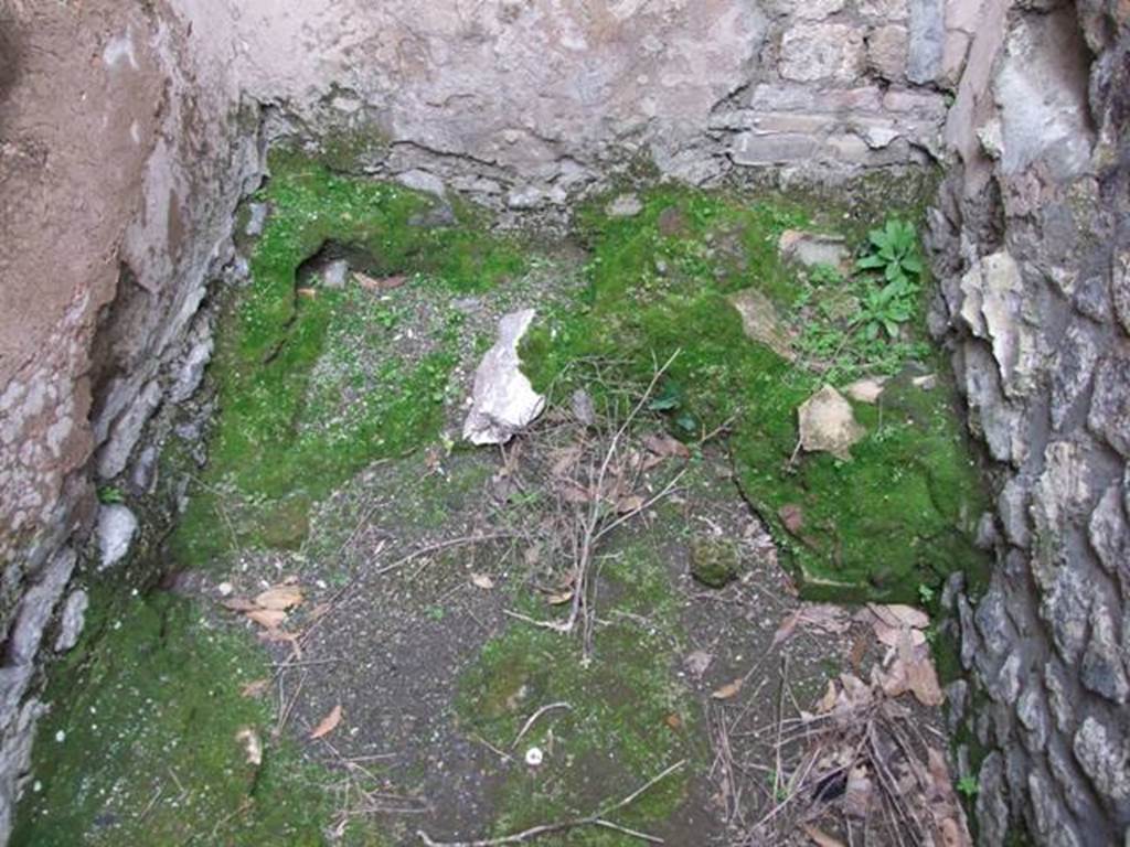 IX.8.6 Pompeii. March 2009. Room 49 of IX.8.3. Cella ostiaria or Porter’s room. North end.