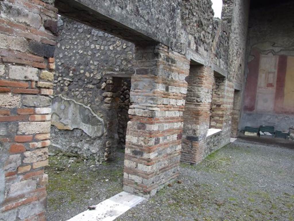 IX.8.6 Pompeii. March 2009. Doorway to Room 15, Diaeta.